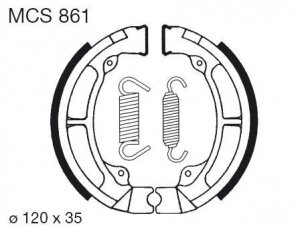 Brake shoes LUCAS